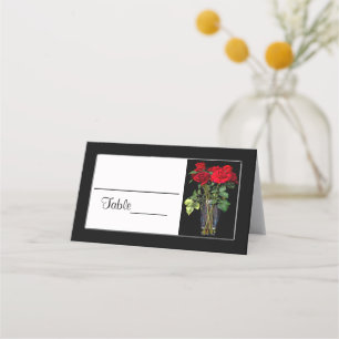 Cartes de Place, Vase, Collection Mariage Rose Rou