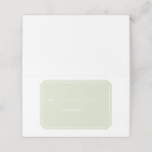 Cartes De Place Vertes Simplement Élégantes (Extérieur déplié)