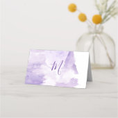 Cartes de place violette violet couleur d'eau (Dos)