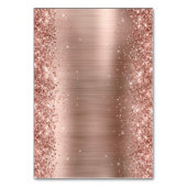 Cartes de placement à monogramme fantaisie or rose (Dos)