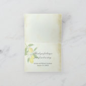 Cartes de placement à thème citron aquarelle indiv (Intérieur)