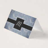 Cartes de placement à tourbillons monogrammes (Back)