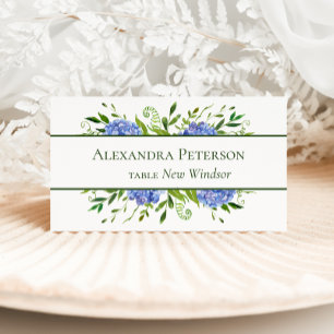 Cartes de placement aux Hortensias Bleus