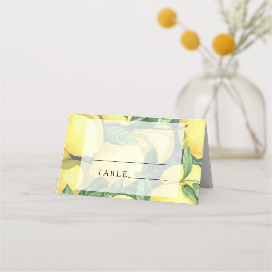 Cartes de placement Citrus lemon (Devant)