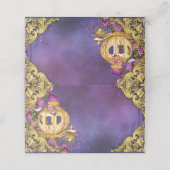 Cartes de Placement de Carrosse de Princesse en Or (Extérieur déplié)