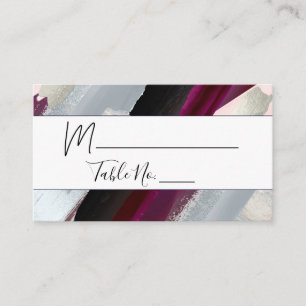 Cartes de placement de dahlia aquarelle moderne Pi