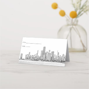 Cartes de placement de l'horizon de Chicago
