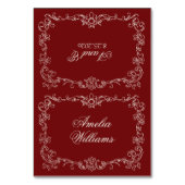 Cartes de placement de mariage à l'ancienne en Bou (Par défaut)