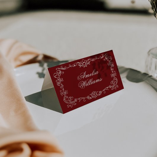 Cartes de placement de mariage à l'ancienne en Bou