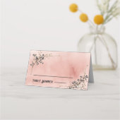 Cartes de placement de mariage Élégance botanique (Devant)