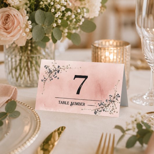 Cartes de placement de mariage Élégance botanique