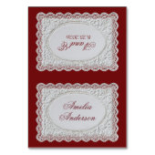 Cartes de placement de mariage en dentelle de Bour (Par défaut)