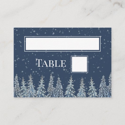 Cartes de placement de mariage en forêt rustique d (Devant)