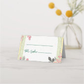 Cartes de placement de mariage florales (Devant)