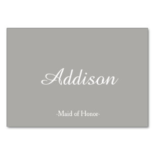 Cartes de Placement de Mariage Grises