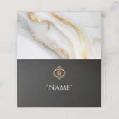 Cartes de placement de mariage modernes (Extérieur déplié)