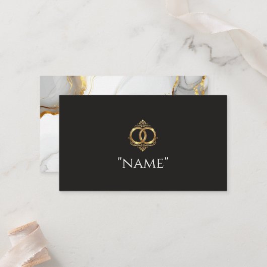 Cartes de placement de mariage modernes (Devant/Arrière en situation)