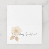 Cartes de placement de mariage Rustic Romance (Extérieur déplié)
