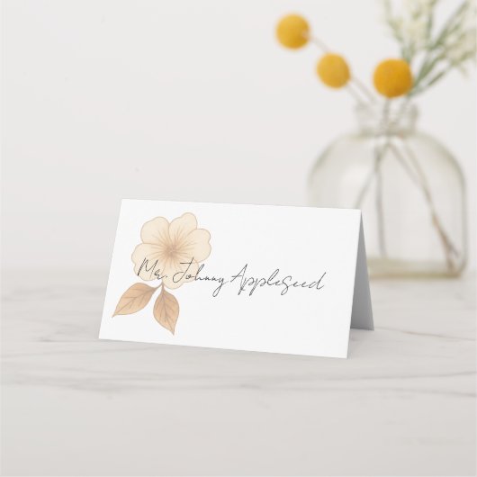 Cartes de placement de mariage Rustic Romance (Devant)