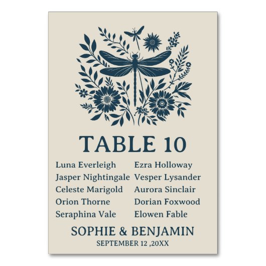 Cartes de placement de mariage rustique (Par défaut)
