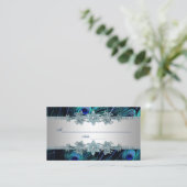 Cartes de placement de sièges Paon Bleu Royal (Debout devant)