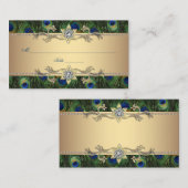 Cartes de placement de sièges Paon Doré (Devant / Derrière)