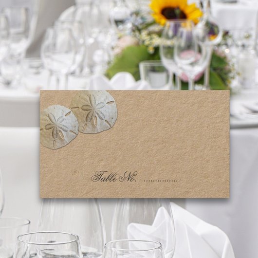 Cartes de placement de table de mariage Dollars de