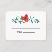 Cartes de Placement de Table de Mariage Fleurs Sau (Devant)