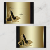 Cartes de placement de table en chaussure à talon (Devant / Derrière)