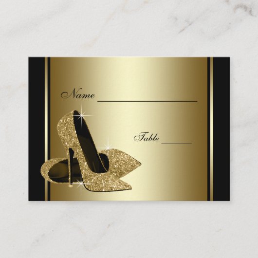 Cartes de placement de table en chaussure à talon (Devant)