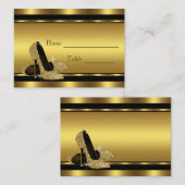 Cartes de placement de table en chaussure à talon (Devant / Derrière)
