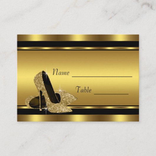 Cartes de placement de table en chaussure à talon (Devant)