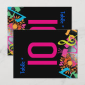 CARTES DE PLACEMENT DE TABLE FLORALES SONORES DE L (Devant / Derrière)