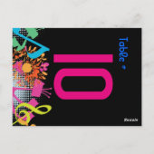 CARTES DE PLACEMENT DE TABLE FLORALES SONORES DE L (Dos)