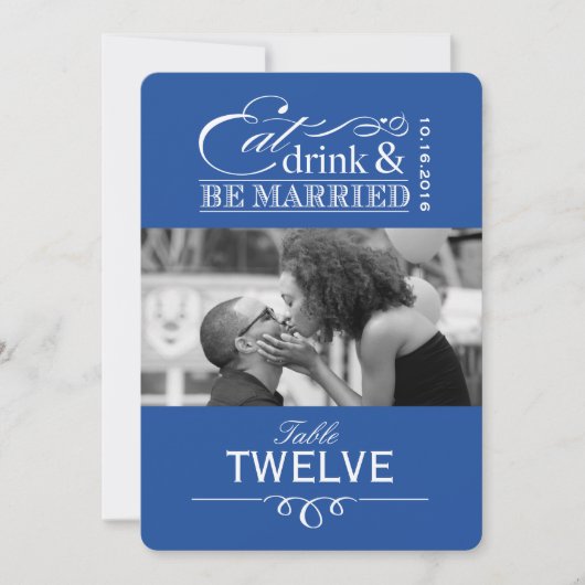 Cartes de placement de table - Manger, Boire & êtr (Devant)