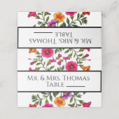 Cartes de placement de table, mariage (Extérieur déplié)