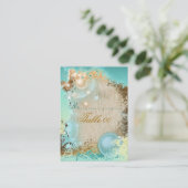 Cartes de placement de table thème plage (Debout devant)