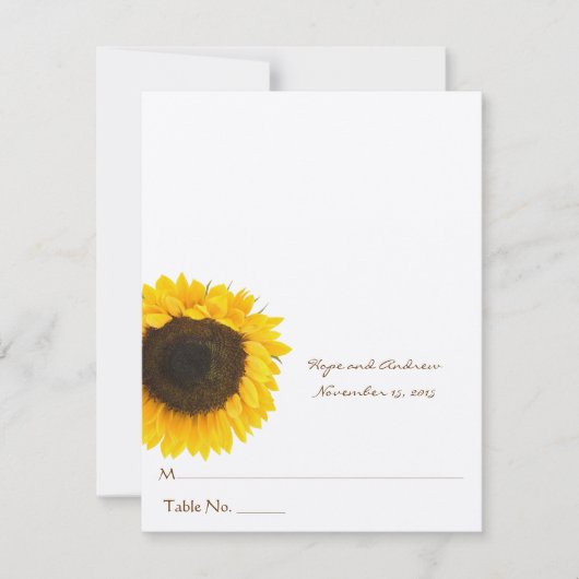 Cartes de placement de tente à marquer et à plier  (Devant)