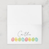 Cartes de placement d'oeufs de Pâques (Extérieur déplié)