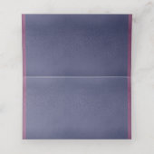 Cartes de placement élégantes et modernes bleu mar (Intérieur déplié)