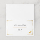 Cartes de placement élégantes pour mariage avec ic (Extérieur déplié)