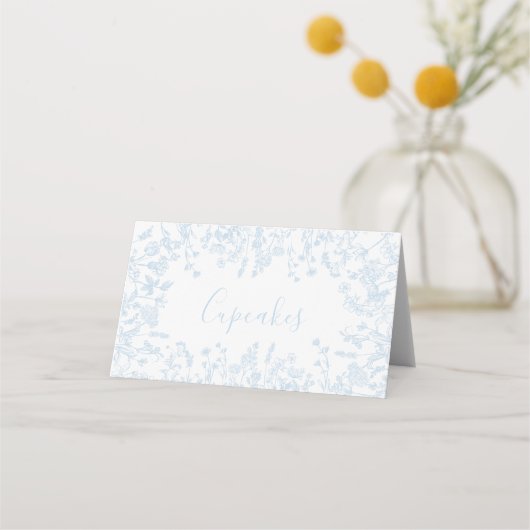 Cartes de placement en chinoiserie bleue (Devant)