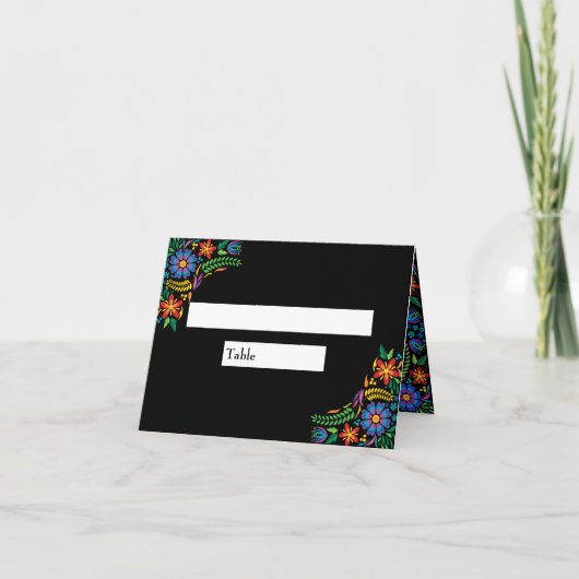 Cartes de placement Fleurs Mexicaines (Devant)