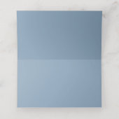 Cartes de placement florales bleues et blanches (Intérieur déplié)