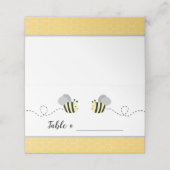 Cartes de placement Gray et Yellow Bumble Bee (Extérieur déplié)