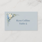 Cartes de placement Hydrangea Bleu Poussiéreux (Devant)