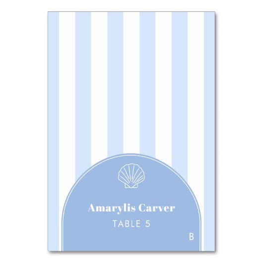 Cartes de placement individuelles pour mariage côt (Par défaut)