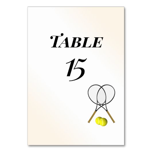 Cartes de placement numérotées pour table de tenni (Par défaut)