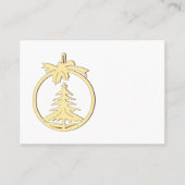 Cartes de placement pou table de Noël (Devant)