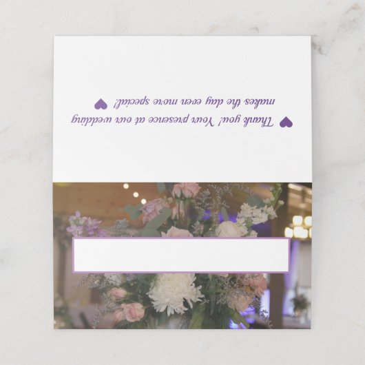 Cartes de placement pour mariage (Extérieur déplié)